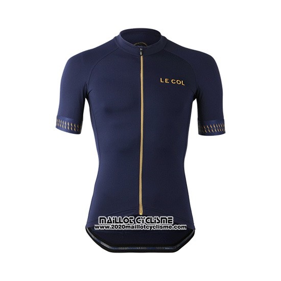 2019 Maillot Ciclismo Lecol Bleu Manches Courtes et Cuissard
